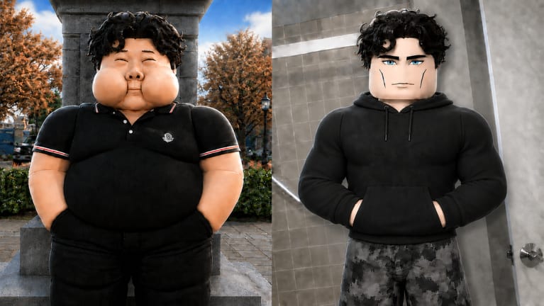 Agartha Mog or Die Roblox thumbnail showing a SUB5 body next to a fully mogged character